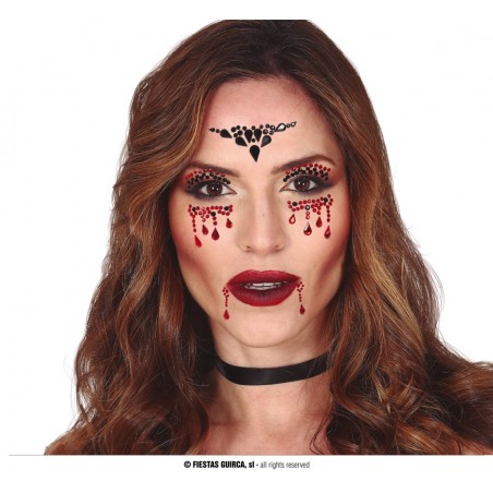 JOYAS FACIALES VAMPIRA  ADHESIVAS